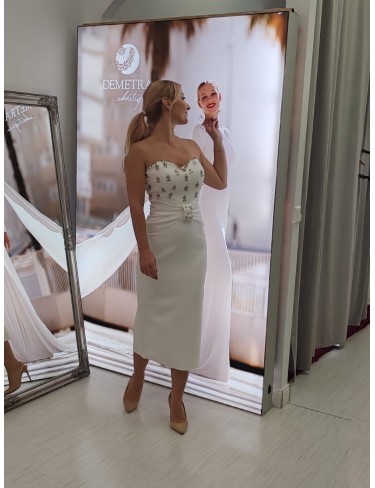 Rochie de mireasa / cununie civila- Unicat 2322
